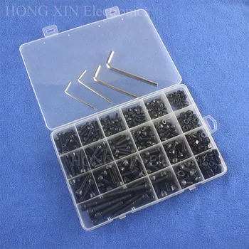 

M6*10/20/30/40/50 Black Hex Socket Head Cap Screw Alloy Steel Nut bolt M3*6/8/10/12/16 M4*10/12/16/20/25 M5*10/12/16/20/25 set