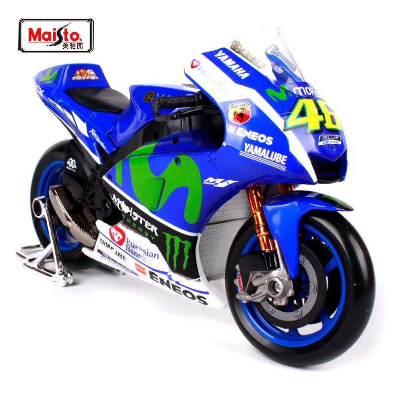 

Maisto 1/10 YAMAHA YZR-M1 Rossi Moto GP 2016 Rossi Motorcycle Bike Model NO.46 Diecast Motorbike Kids Toys Gifts F Children