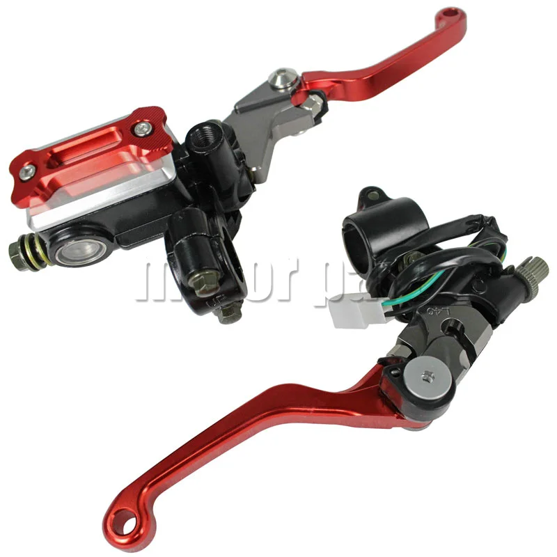 22mm Handlebar Motorbike Brake Master Cylinder Fluid Reservoir Clutch