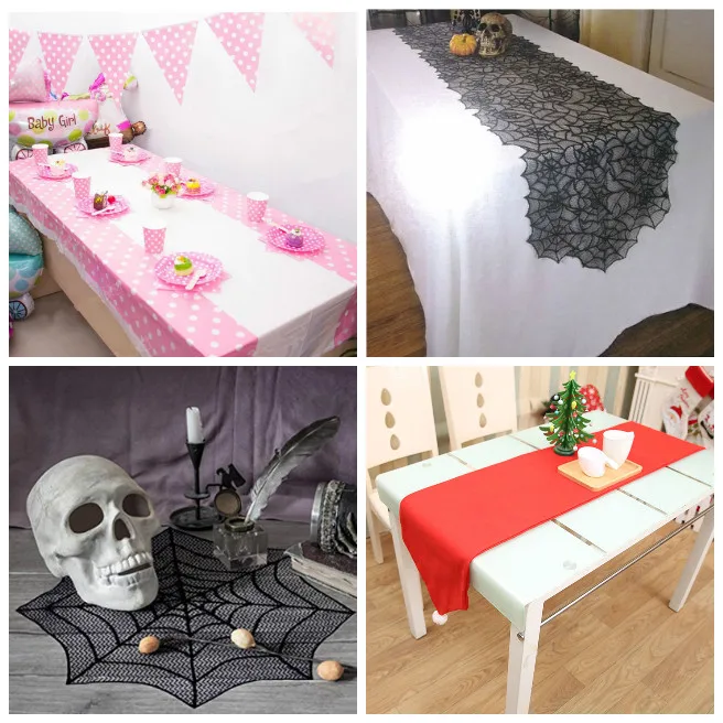 108*180CM Polka Dots Party Plastic Tablecloth Cover for Kids Birthday Home Table Decor MJJ88
