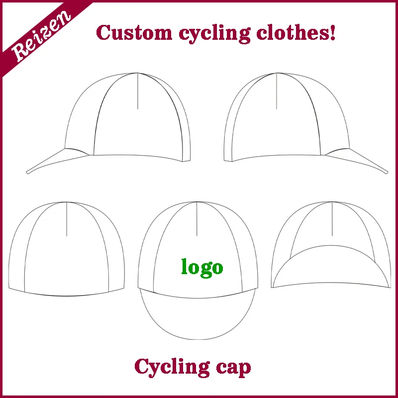 Free Design! Custom Cycling Cap Customize Bicycle Hat 100 Polyester