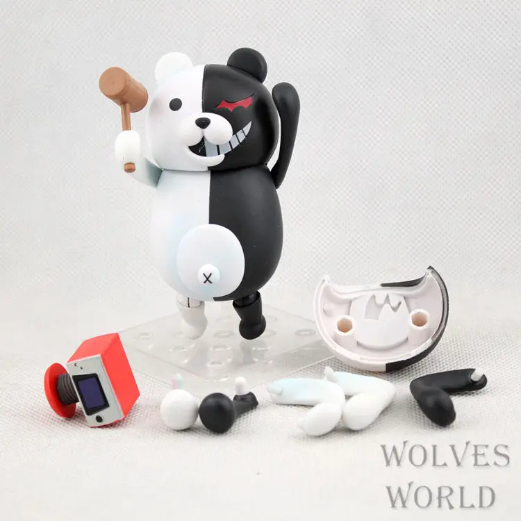 10 см милые Nendoroid Monokuma Супер Dangan Ronpa фигурка модель игрушки куклы ПВХ мультфильмы Аниме Электронные Домашние животные