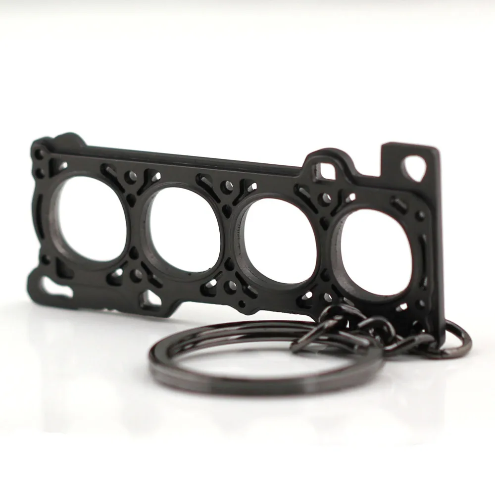

Creative Engine Gasket Keychain Fashion Accessories 2.0T Turbo Car Part Model Keyring Keyfob Key Chain Ring for Audi