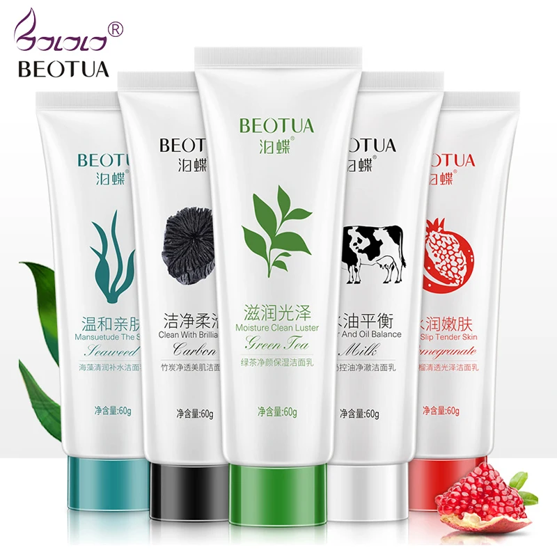 

BEOTUA Plant Essencce Facial Cleanser Facial Cleansing Rich Foaming Face Cleanser Moisturizing Oil Control Face Skin 60g