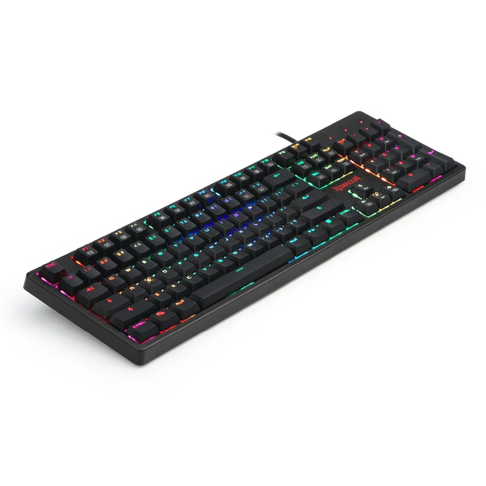  Redragon K578 New Mechanical Gaming Keyboard Brown Switches RGB Backlit Ergonomic 104 keys Full Siz