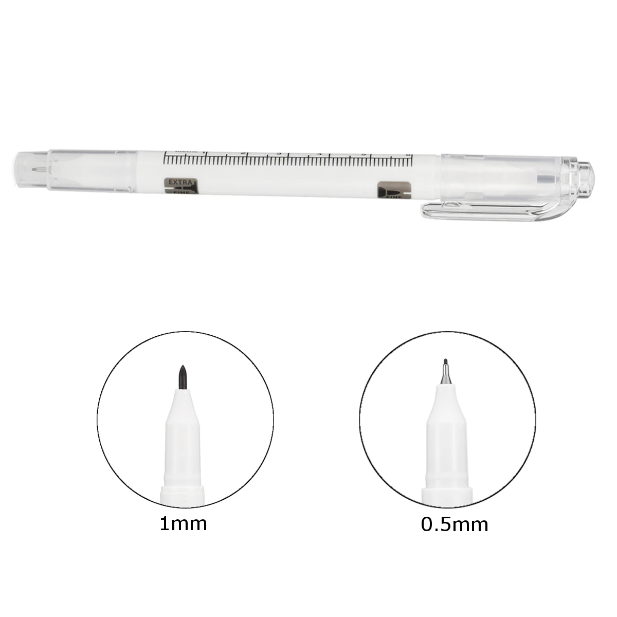 3pcs Microblading Surgical Eyebrow Marker Pen With Measure Ruler+Magic Eraser Remover Brush Tattoo Scribe Piercing Skin Tool