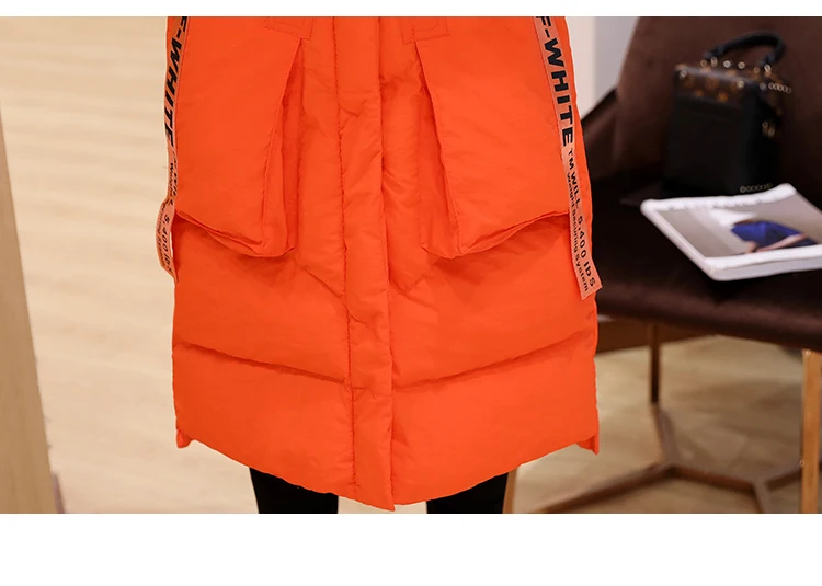 Jacket Womens Winter Long Cotton Padded Jacket Elegant Fur Collar Hooded Coats For Female 2018 New Plus Size Loose Overcoats LZ960 (28)