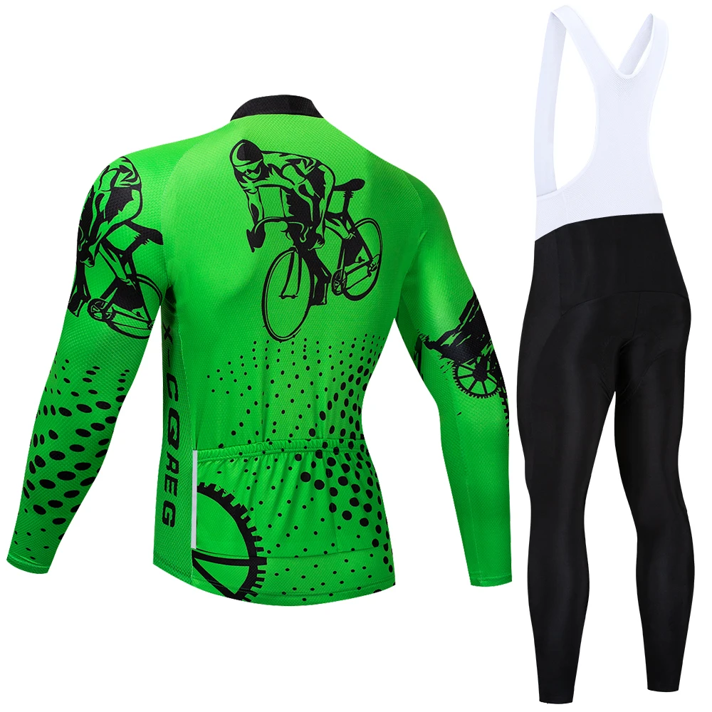 quente X-CQREG manga longa conjunto camisa ciclismo