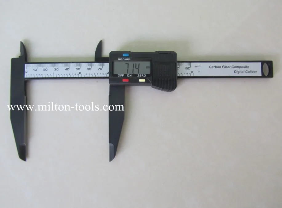 0-150 мм пластиковый цифровой штангенциркуль с челюстью длиной 75 мм, длинный щековый Электронный штангенциркуль