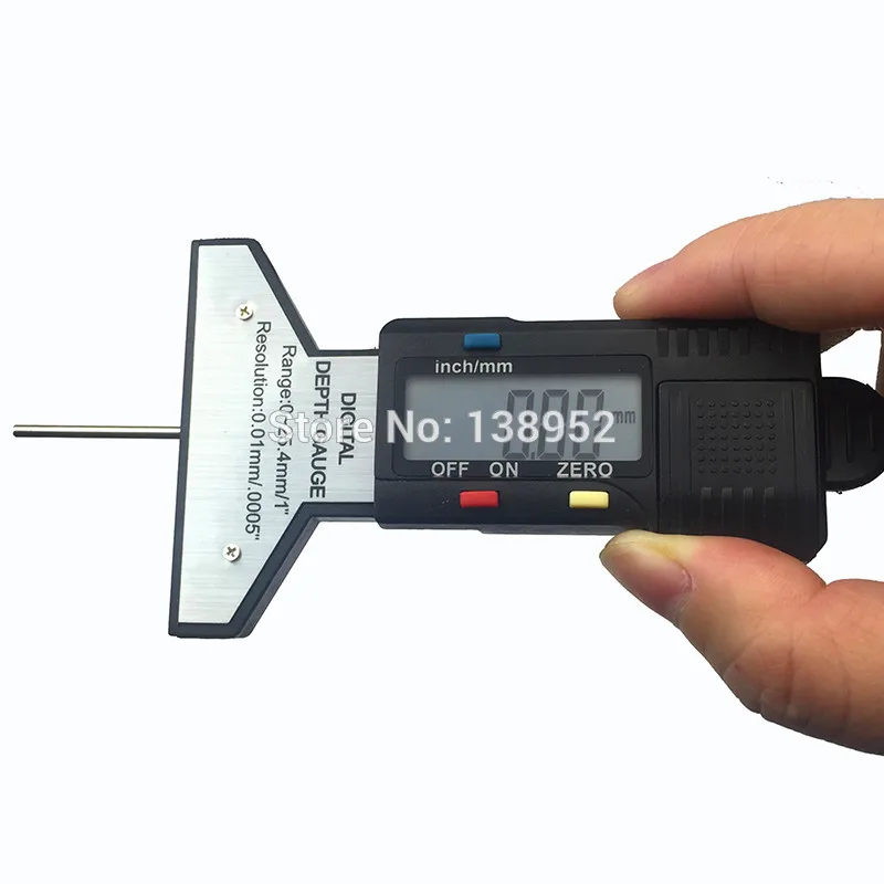 0-25 мм автоматический цифровой измеритель глубины пружины измеритель глубины резьбы шин с крюком шины протектора тормозных колодок износ