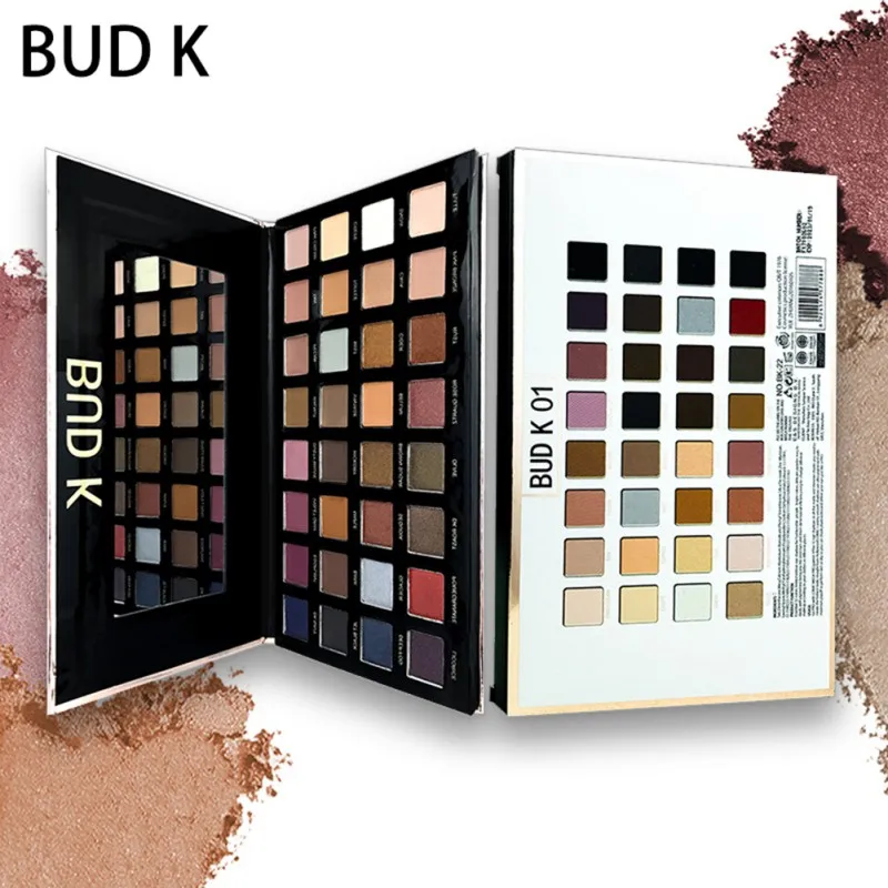 

Professional 32 Color Shimmer Eyeshadow Palette Matte Glitter Metallic Long-lasting Hold Smoky Makeup Pearl Powder Cosmetic Kit