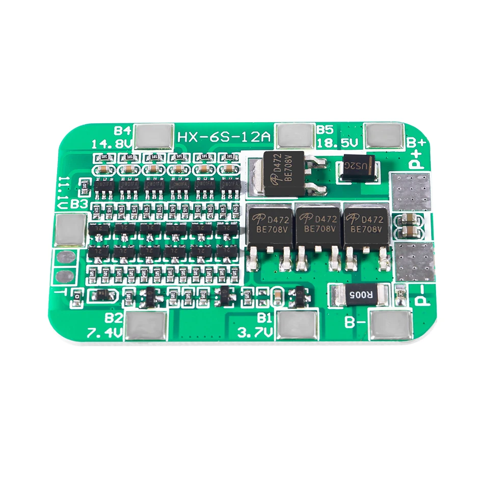 18650 литиевая батарея плата защиты BMS 6S 15A 24V Плата защиты батареи для 18650 литий-ионных батарей