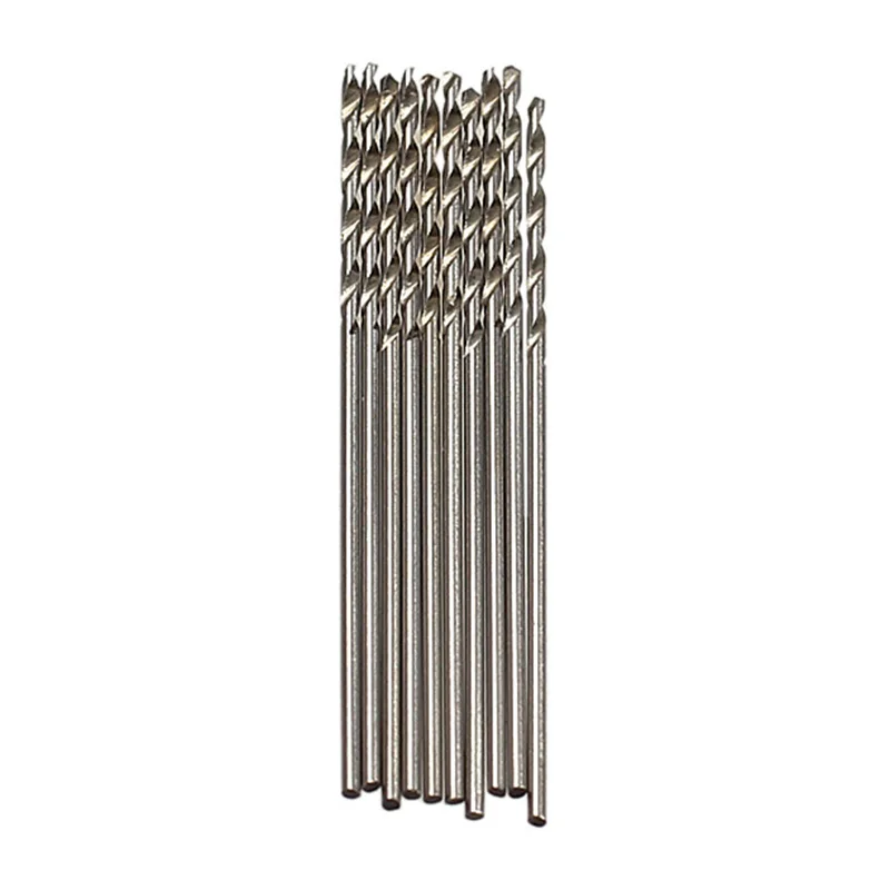 

10 Pcs/Set 0.8mm Micro HSS Twist Drilling Auger Bit for Electrical Drills _WK