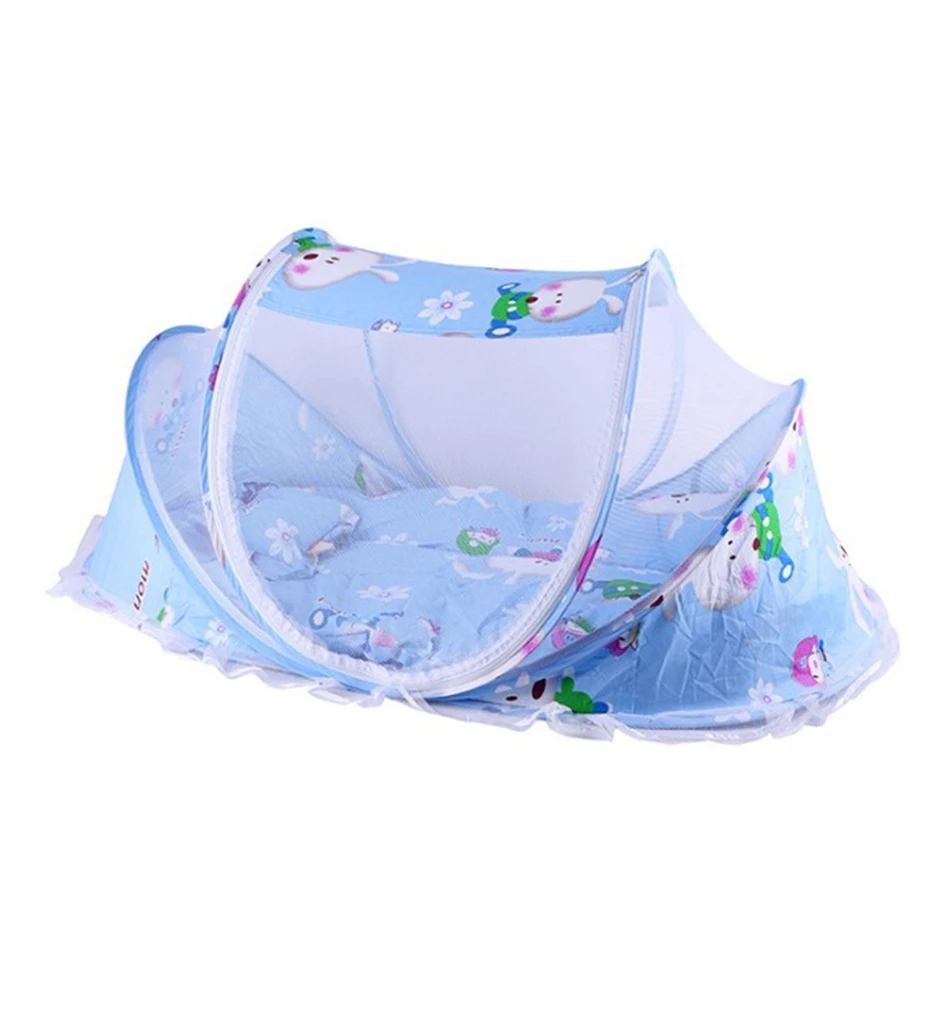 Newborn Bedding Crib Net Summer Protection Crib Pattern Mosquito Net Detachable Anti-Mosquito Cradle Infant Foldable Bedding Net
