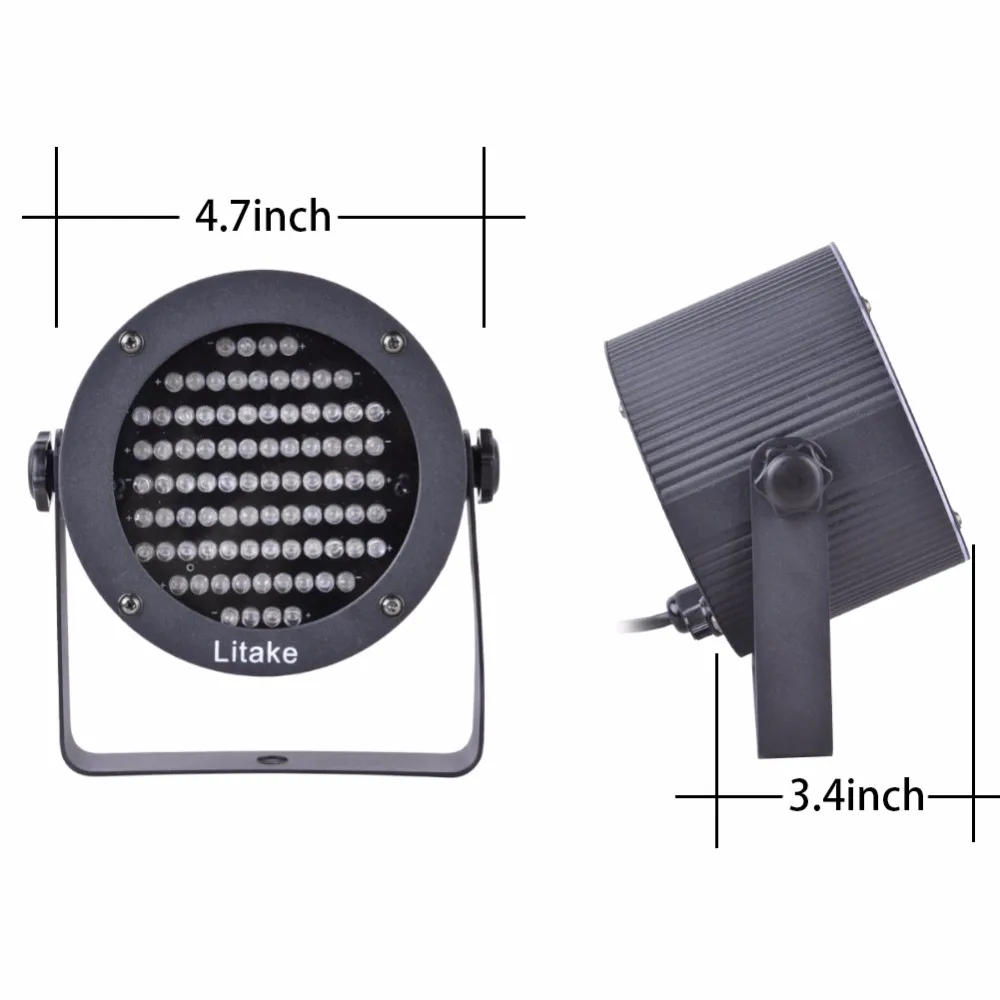 LumiParty Профессиональные светодиодные сценические светильники 86LED RGB PAR лампы для