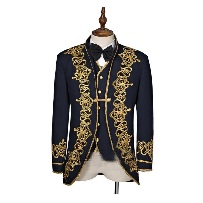 

ML-018 Victorian /Civil War black/white mens period costume Medieval Renaissance stage performance/Prince charming William