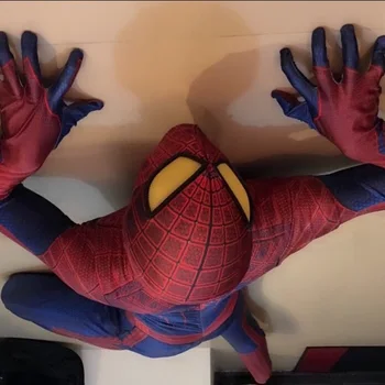 

New The Amazing Spider-Man Original Cosplay Costume Spiderman Spandex Fullbody Zentai Suit Superhero Halloween Costume for Men