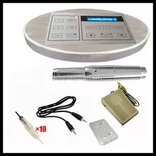 Новое поступление цифровой бровей татуаж татуировка перо комплекты Швейцарский двигателя татуировки машина с стерилизованные иглы по DHL