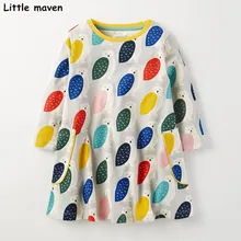 Little maven kids brand clothing 2017 new autumn baby girls clothes Cotton owl print girl A