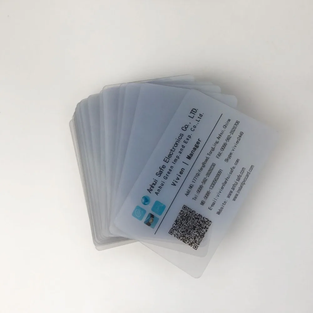 50X 20Mil 0.45mm Thickness Blank Inkjet PVC Card Print by Epson or Canon Printer