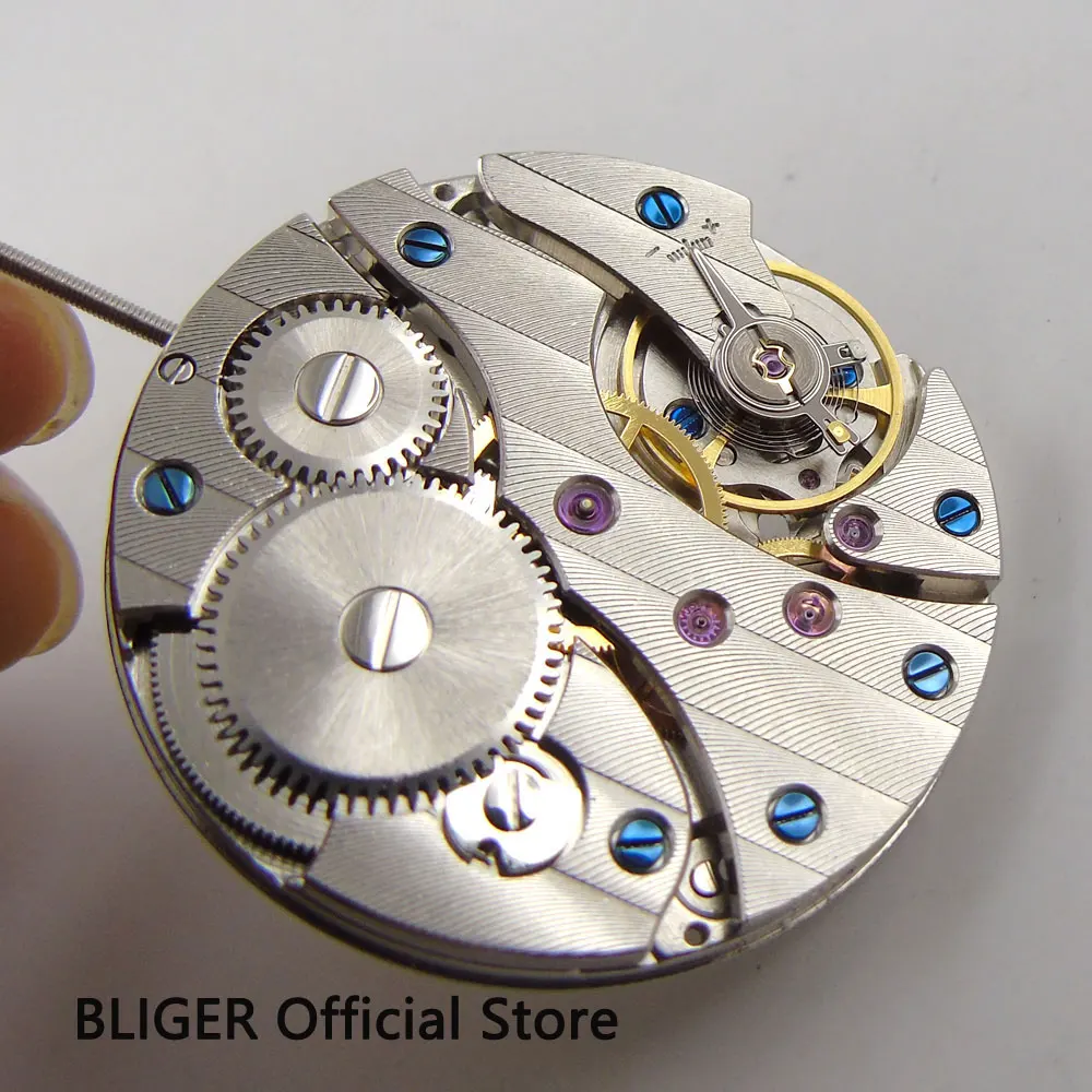 Cena 17 klejnotów klasyczny stal nierdzewna vintage 6497 ST3600 mechaniczne ręczne nakręcanie mężczyzna zegarka ruch M12