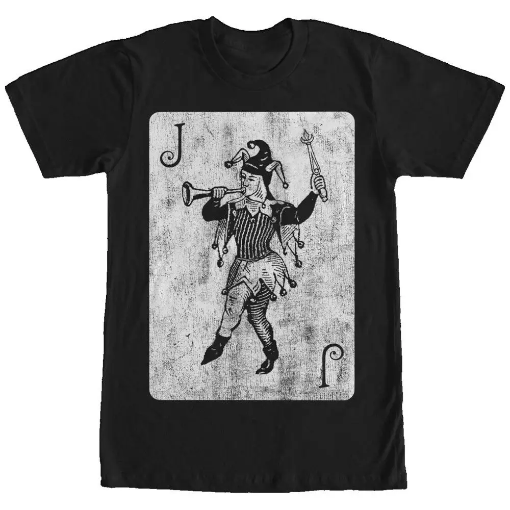 

Funny Fashion Design Joker Card Humour Printed T-shirts For Men size S-3XL