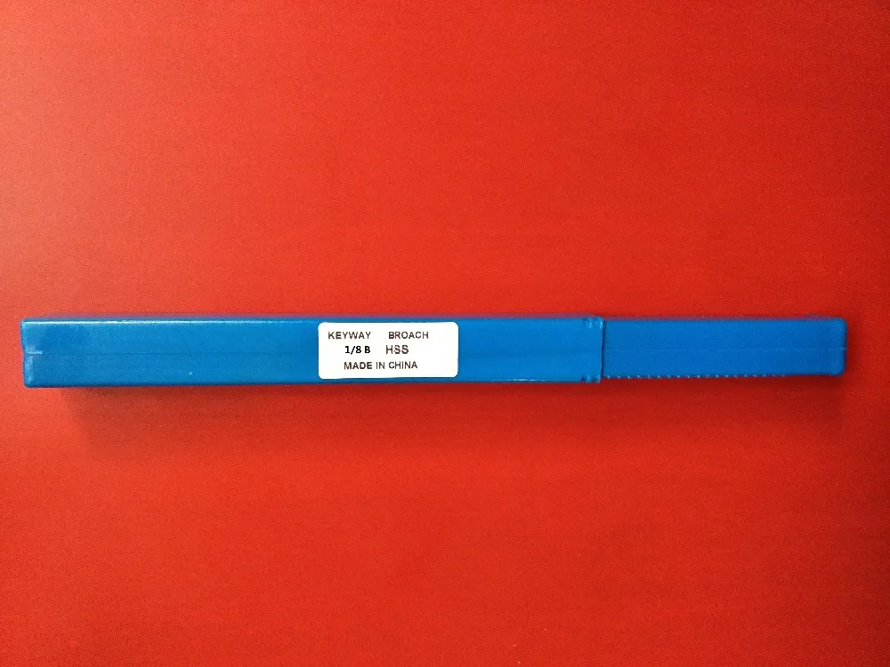 1/8 B Push-Type HSS Keyway Broach Inch Size Cutting Tool for CNC Machine