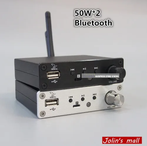 Усилитель мощности для автомобиля 50 Вт + bluetooth/USB/линейный выход 12 24 В|Общественное