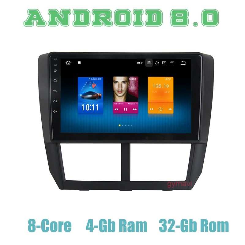 

Android 8.0 car GPS radio player for Subaru forester Impreza XV 2008-2012 with Octa core px5 4+32G wifi 4g usb auto Multimedia