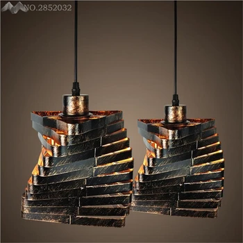 

Nordic Retro Iron Creative Pendant Lamp Loft Vintage Hanging Lights for Living Room Restaurant Cafe Bar Home Fixture Decoration