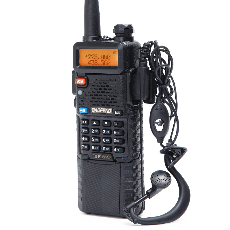 BaoFeng BF-R3 трехдиапазонная рация ham 136-174Mhz 220-260Mhz& 400-520Mhz amatuer портативная двухсторонняя рация UV-5R