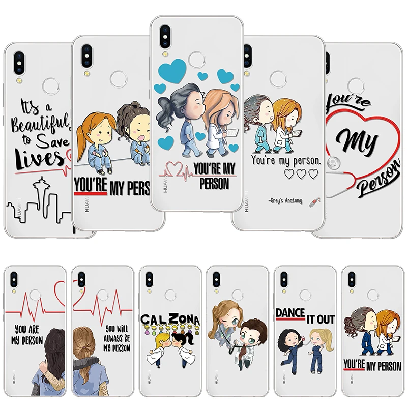 

Greys Anatomy You're My Person Case For Huawei Honor 9 8C 7A Pro 7X 8 10 Lite 4X 6A View 20 Coque For Honor 8X Soft Case Funny
