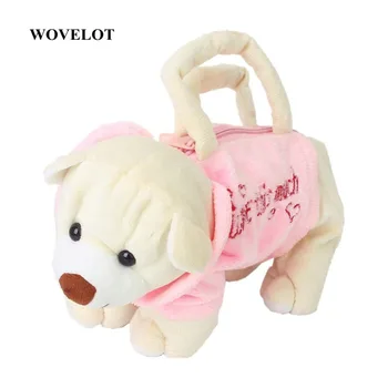 

Cute Bear-Shape Plush Bag Handbag Purse for Children - Pink and Beige