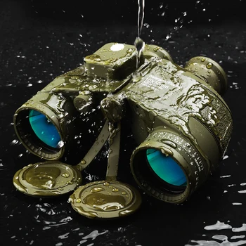 

Military Binoculars 10X50 HD Folding Telescope Quality Powerful Waterproof Binocular with Digital Compass for Outdoor Hunting