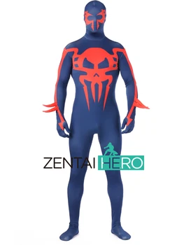 

Free Shipping DHL Printing Devil Blue And Red Lycra Spandex Bodysuit Inspired by Spiderman Costume For Halloween Events SP112211