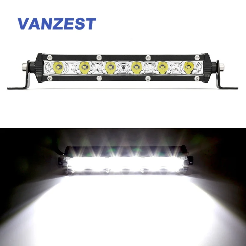 Led Balken 6 "Inch 18W Led Auto Verlichting Bar Spotlight Offroad Fog