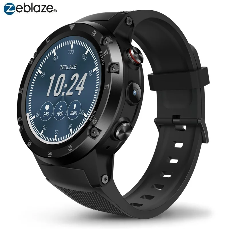 

GPS Smart Watch 4G Wifi Smartwatch Zeblaze THOR 4 Plus Android 7.1.1 5MP Camera 1GB+16GB Wristwatches Man Woman MTK6739 580mAh
