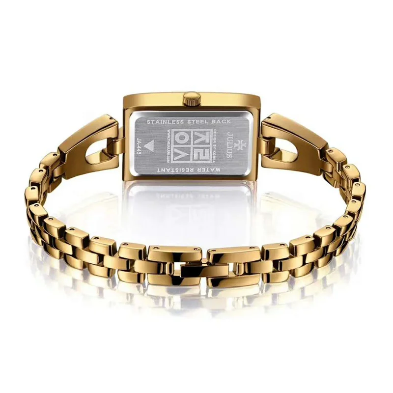 Юлий Для женщин кварцевые часы Японии элегантные часы Изысканные Мода платье браслет-цепочка В виде ракушки multi девушка часы подарок на день рождения коробка