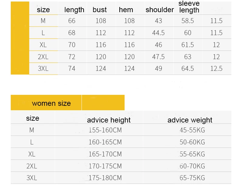 women size