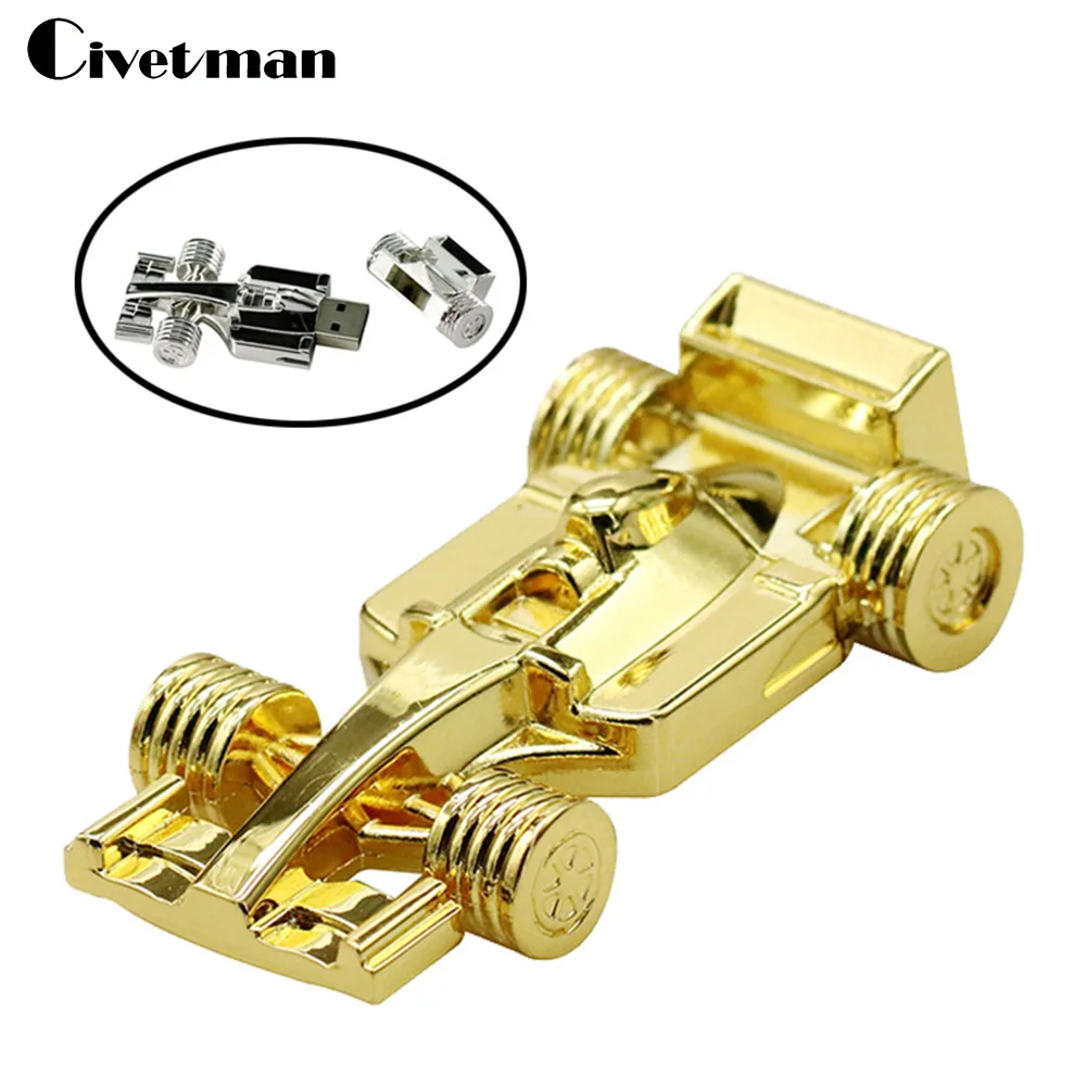 Мини стайлинг USB флэш накопитель 256G F1 Racing Car Shape 2.0 Pen Drive 8 ГБ 16 32 64 128 Pendrive памяти|flash