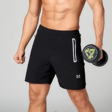 Быстросохнущие мужские шорты для бега, штаны для спорта, футбола, фитнеса для тренажерного зала, тенниса, баскетбола, тренировочные шорты для бодибилдинга, карман zippe