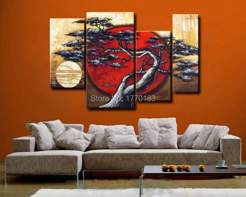 Acquista all'ingrosso online pittura astratta albero da grossisti ...