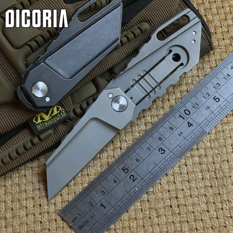 Продажа Dicoria йода шарикоподшипник M390 складной нож titanium ручка тактическая Отдых на природе Охота Открытый suvival Карманные Ножи EDC инструменты