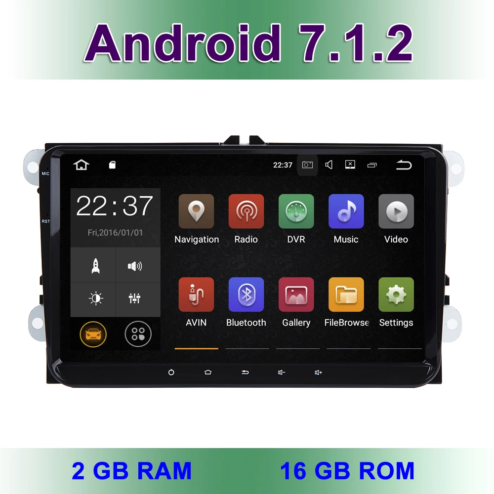 9 Android 7 1 Car DVD font b Radio b font Stereo GPS for VW Passat
