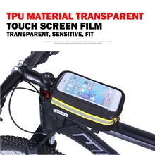 

DUUTI Outdoor Cycling Mountain Road Bike Bag Bicycle Frame Tube Panniers Waterproof Touchscreen Phone Case Reflective Basket Bag