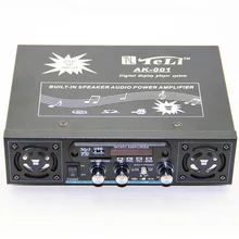 USB SD FM Digital Audio Power Amplifier Built-in Dual Speakers With Remote Control 50W+50W