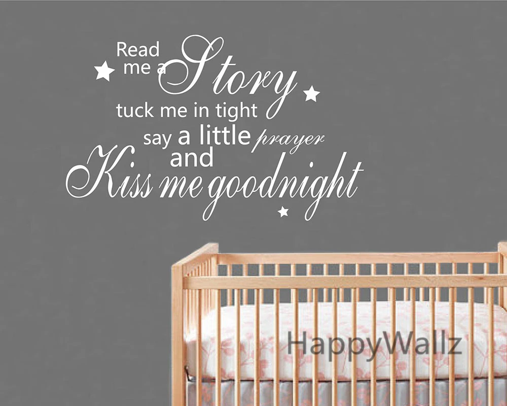 Por Baby Nursery Wall Stickers Es Me Goodnight E Wall Sticker Baby Nursery Children Decal Kids