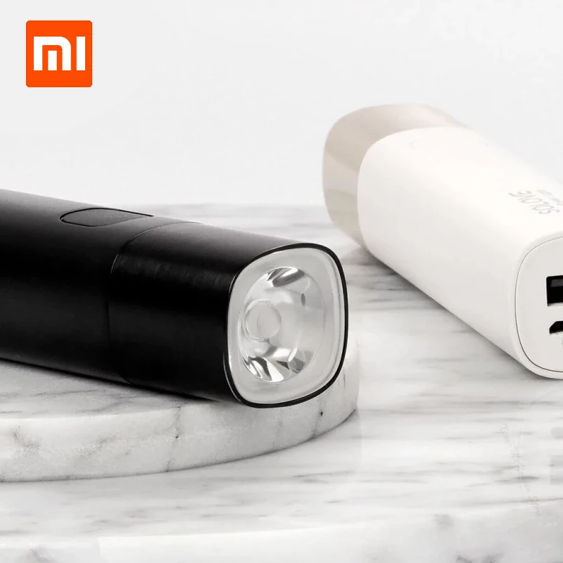 

Xiaomi SOLOVE X3 USB Rechargeable Brightness EDC Flashlight 3000mAh Power Bank Portable Mini LED Torch for Outdoor Bike
