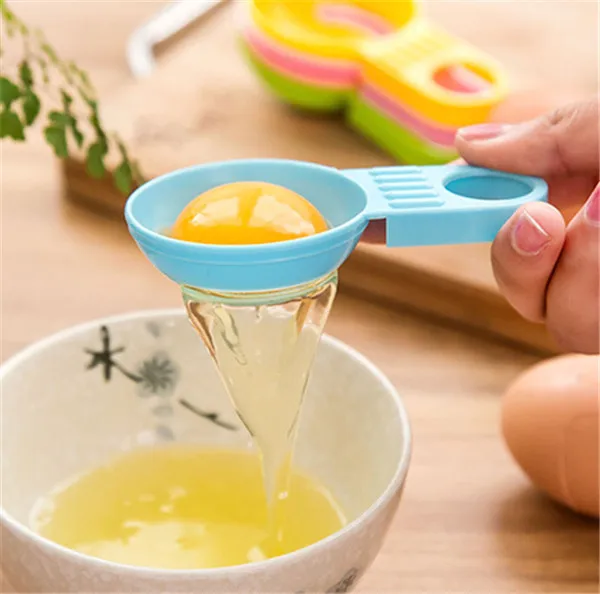 1pc Creative Egg white separator Manual egg yolk separator Bowl edge