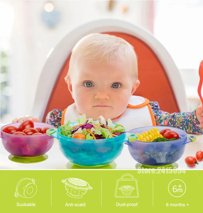 Stackable Snack Child Dishes Baby Feeding Bowl Toddler Container Tableware